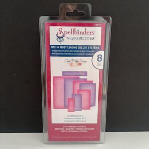 New Spellbinders Nestabilities A2 Matting Basics A 8 Die Cut Template S5-131